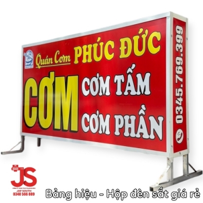 Thiết kế nằm ngang cho hộp đèn