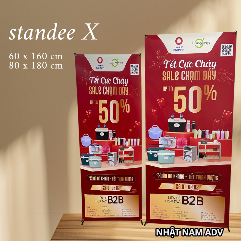 in_standee_chu_x_sai_gon_lay_lien